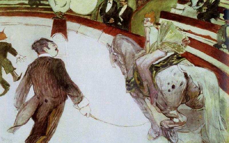 Henri de toulouse-lautrec at the cirque fernando the ringmaster Sweden oil painting art